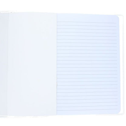 Libreta Líneas Decoración Líquida Flores Rojas