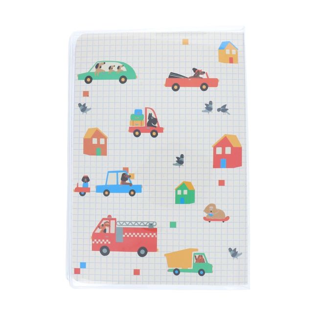 Libreta Líneas Decoración Líquida Vehículos y Perros Croquette