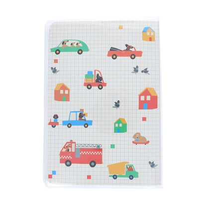 Libreta Líneas Decoración Líquida Vehículos y Perros Croquette