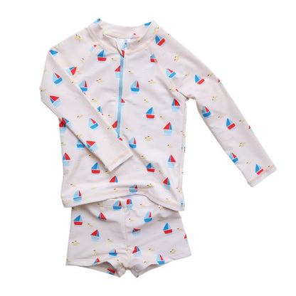 Conjunto Baño Protección UV Barcos Petit Matelot 3-4 Años