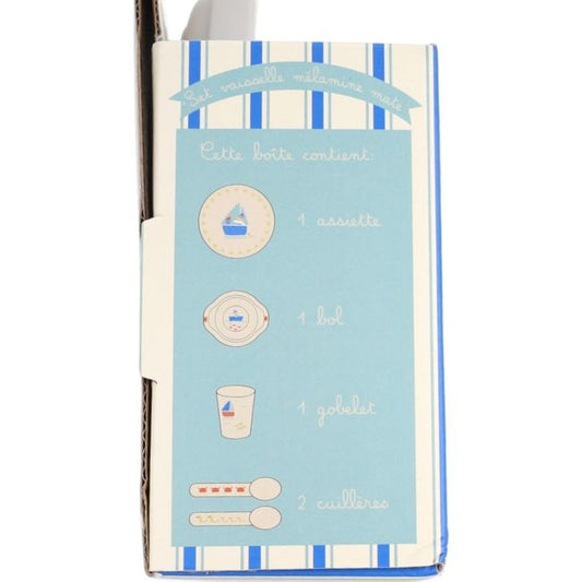 Set Comida Melamina Barcos Petit Matelot