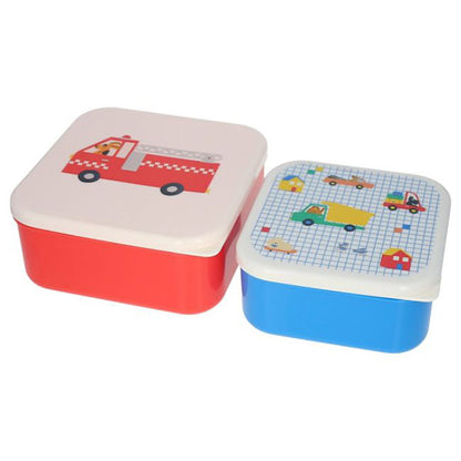Set 2 Cajas Vehículos y Perros Croquette