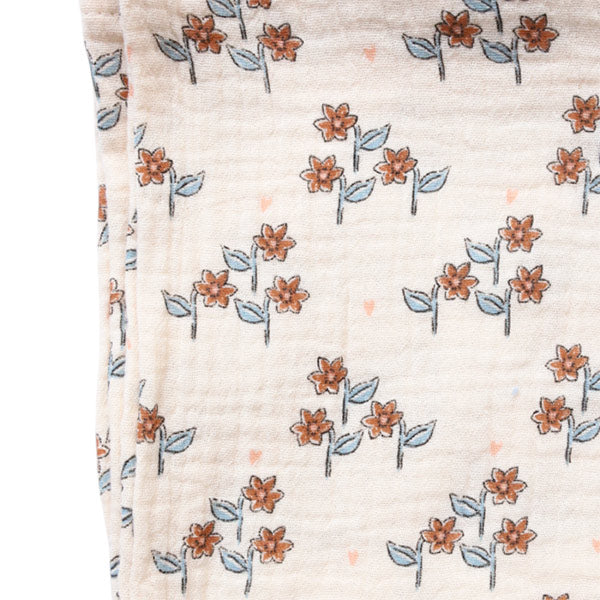 Muselina Floral Crudo A La Cueillette 120x120 cm