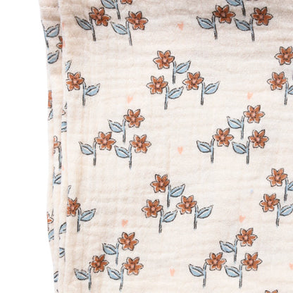Muselina Floral Crudo A La Cueillette 120x120 cm