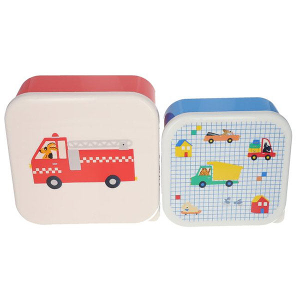 Set 2 Cajas Vehículos y Perros Croquette