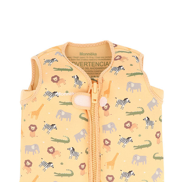 Chaleco Flotador Aprendizaje para Niños Monneka Wild Animals 2-6 Años