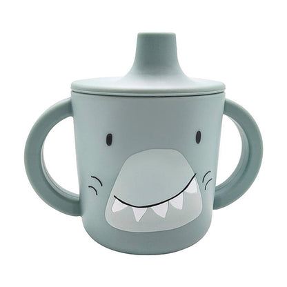Taza Trixie Tiburón Silicona Asas