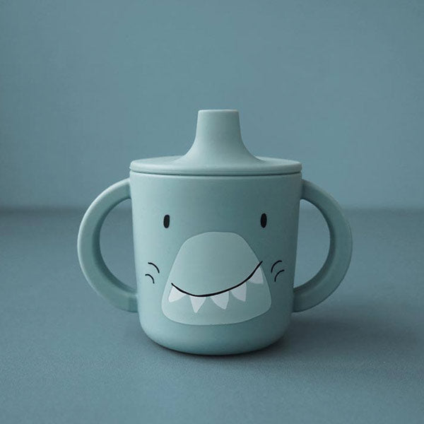 Taza Trixie Tiburón Silicona Asas