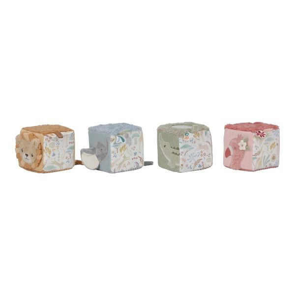 Cubos Blanditos Apilables Safari Friends Little Dutch