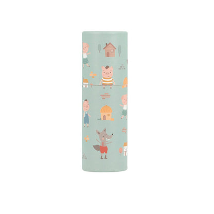 Tubo 12 Lápices Colores The Three Little Pigs