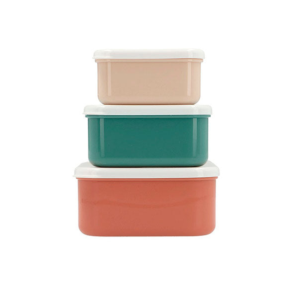 3 Cajas Almuerzo Geometric Nature Tutete