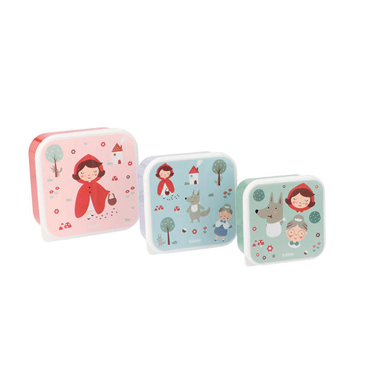 3 Cajas Almuerzo Little Red Tutete