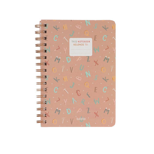 Libreta Escolar Funny Letters Tutete
