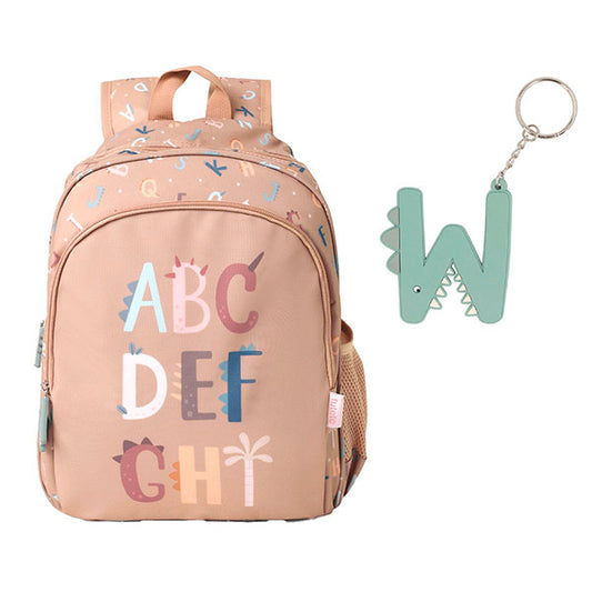 Mochila Mediana Funny Letters Con Llavero Tutete
