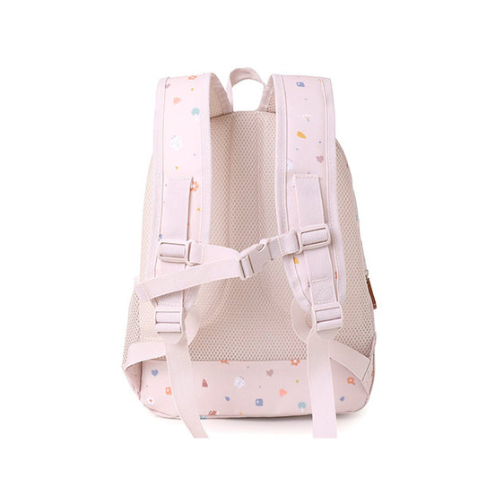 Mochila Mediana Geometric Nature Con Llavero Tutete