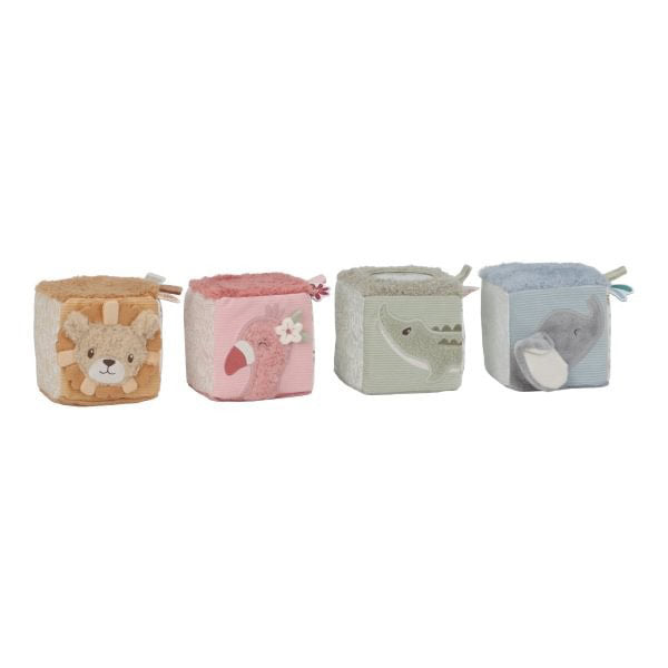 Cubos Blanditos Apilables Safari Friends Little Dutch