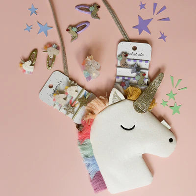 Pinza Pelo Rainbow Unicorn Rockahula