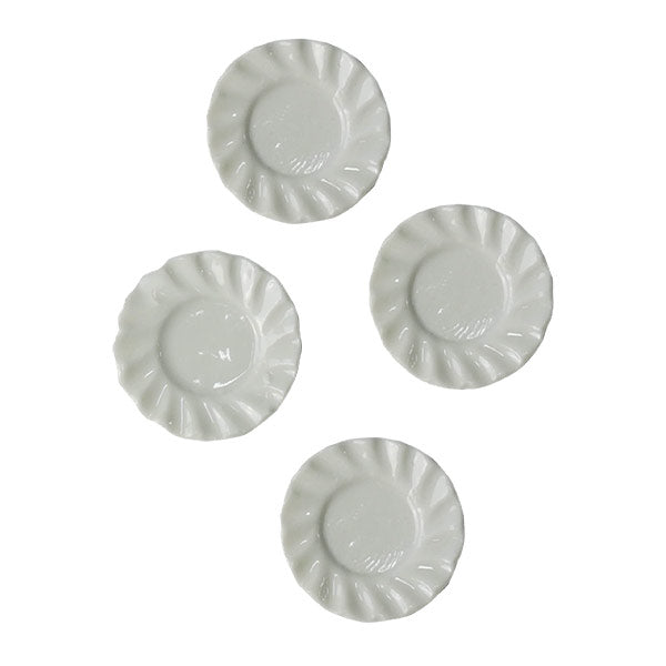 Platos Porcelana x4 Miniatura Casa de los Ratones Minis