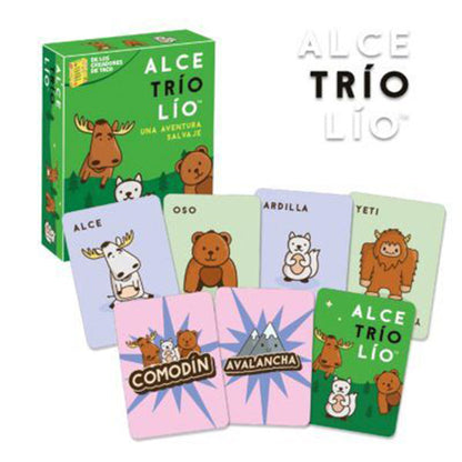 Alce, Trío, Lío Juego Cartas Lúdilo