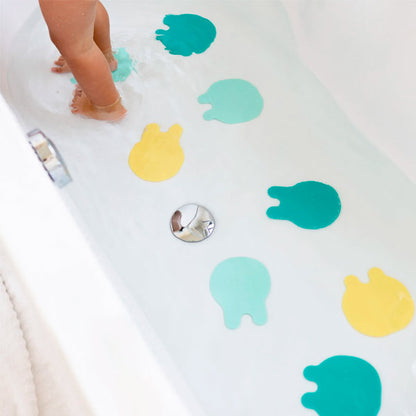 Antideslizantes Para Bañera Minty Yellow 8 unidades Grippi