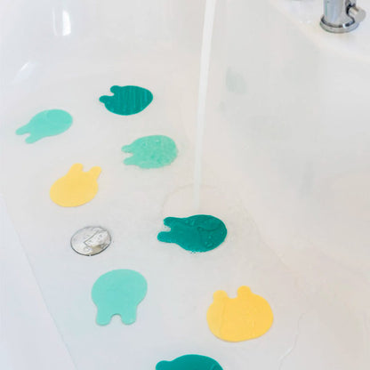 Antideslizantes Para Bañera Minty Yellow 8 unidades Grippi