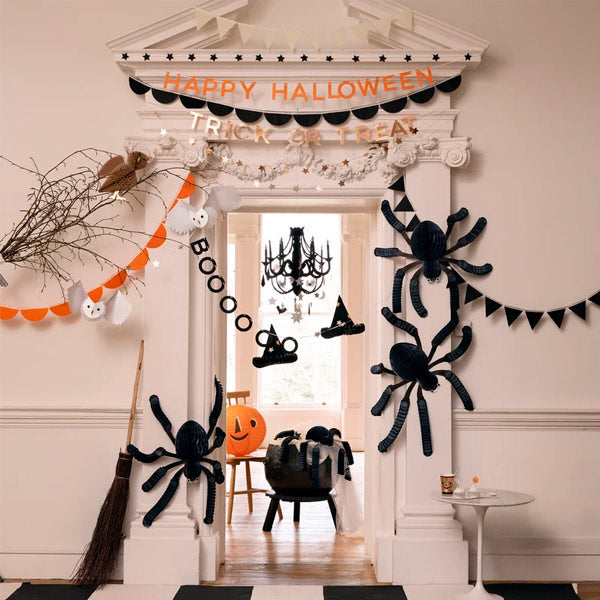 Arañas Papel Decoración Halloween MeriMeri