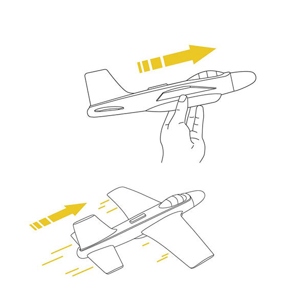 Avión Planeador Jet Fire Djeco