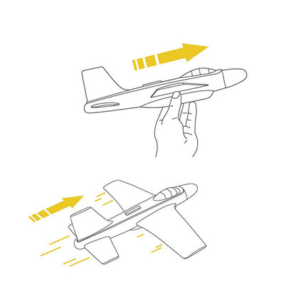 Avión Planeador Jet Fire Djeco