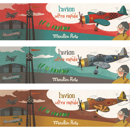 Avión Planeador Les Petites Merveilles Moulin Roty
