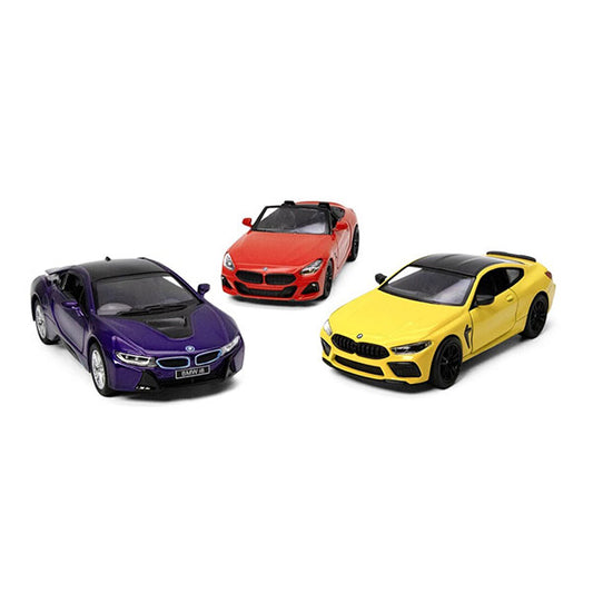 BMW Collection i8, M8, Z4 Coche Juguete Pullback