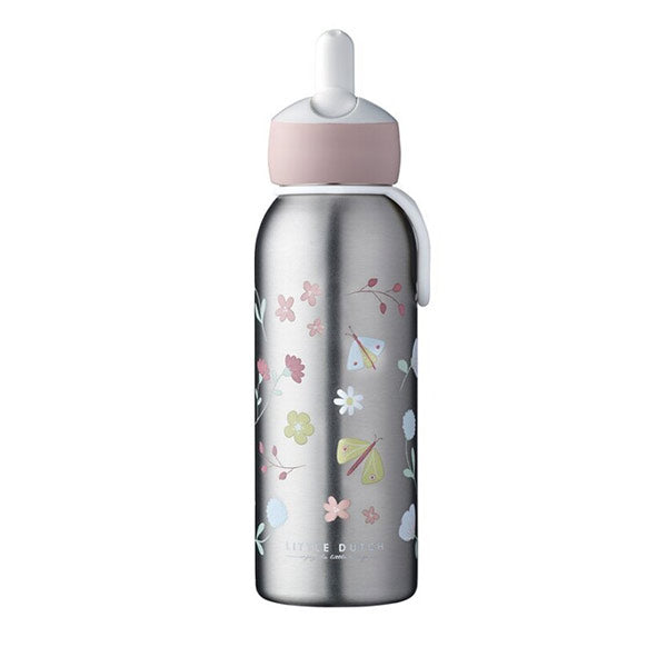 Botella Isotérmica Little Dutch Flip-Up 350 ml Flores y Mariposas