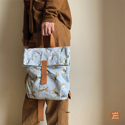 Mochila Mini Mensajero Marrón Peter Rabbit Petit Jour