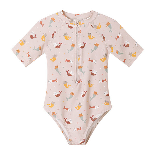 Bañador Cremallera Protección Solar UV Infantil Mermaid Cats