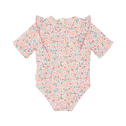 Bañador Manga Corta Protección Solar UV Flowerfield Little Dutch
