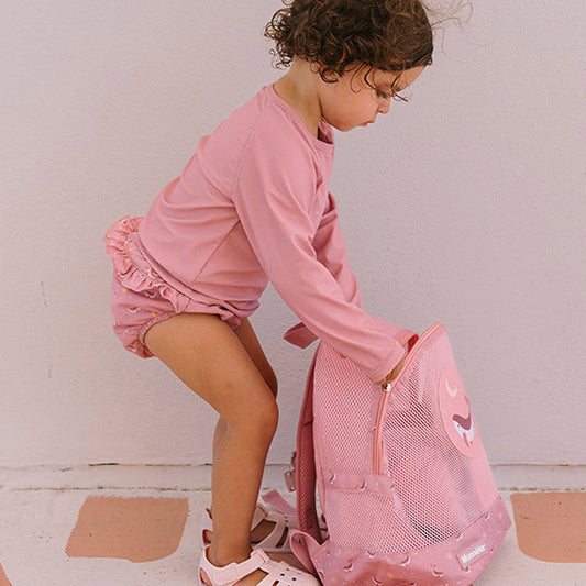 Bañador Pañal Volantes Antifugas Whale Pink