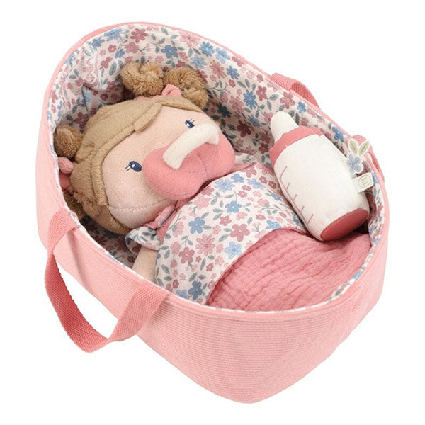 Bebé Blandito Rosa Canastilla Little Dutch