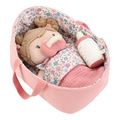 Bebé Blandito Rosa Canastilla Little Dutch