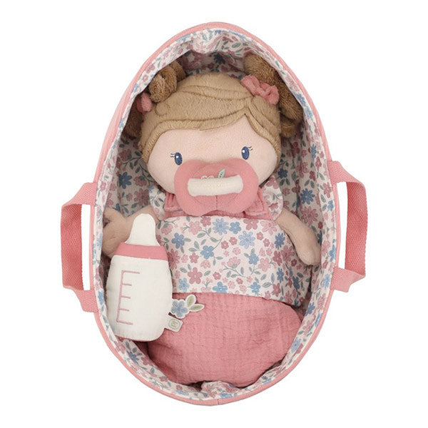 Bebé Blandito Rosa Canastilla Little Dutch