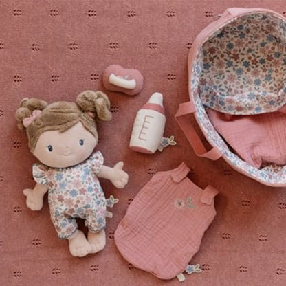 Bebé Blandito Rosa Canastilla Little Dutch