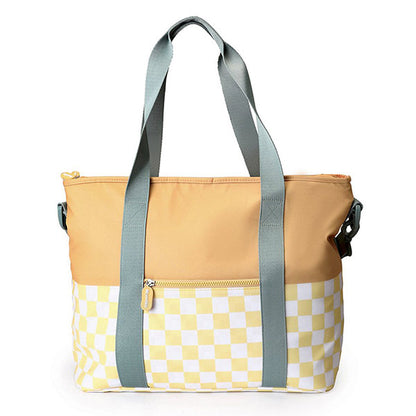 Bolso Nevera Stripes Yellow Chess Monneka