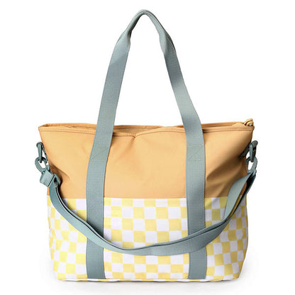 Bolso Nevera Stripes Yellow Chess Monneka