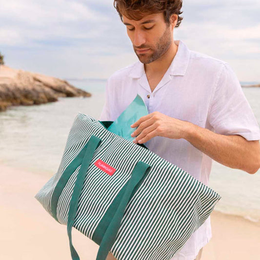 Bolso Playa Grande Tote Bag Bruny Verde Flamingueo