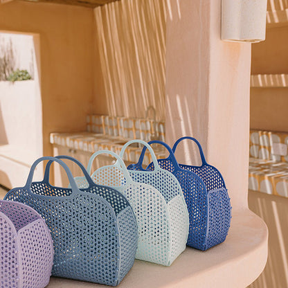 Bolso Playa Rejilla Azul Breeze