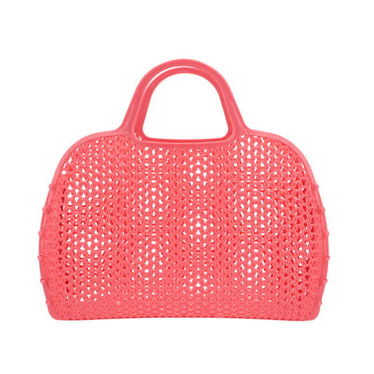 Bolso Playa Rejilla Cherry