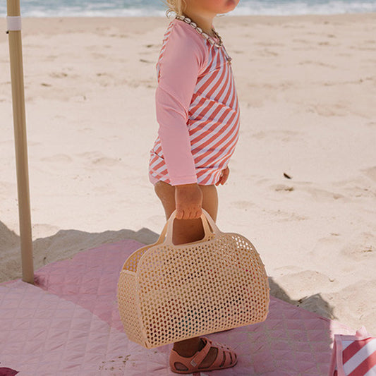 Bolso Playa Rejilla Lavander