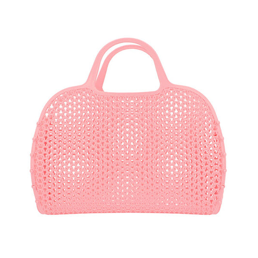 Bolso Playa Rejilla Magnolia Rosa