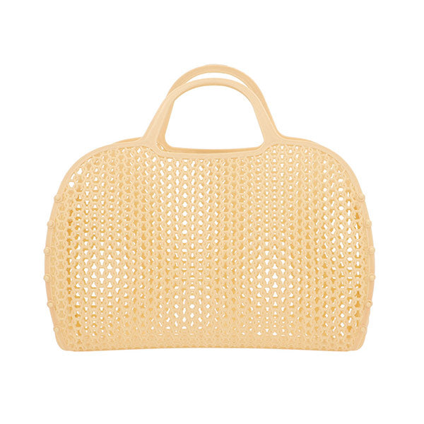 Bolso Playa Rejilla Sunny Amarillo