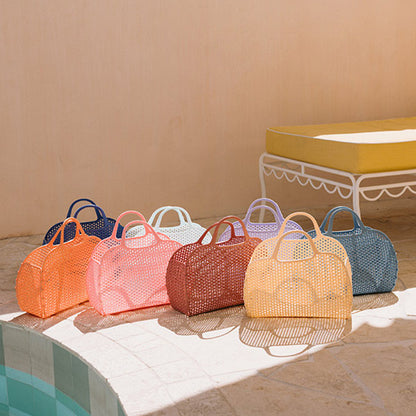 Bolso Playa Rejilla Sunny Amarillo