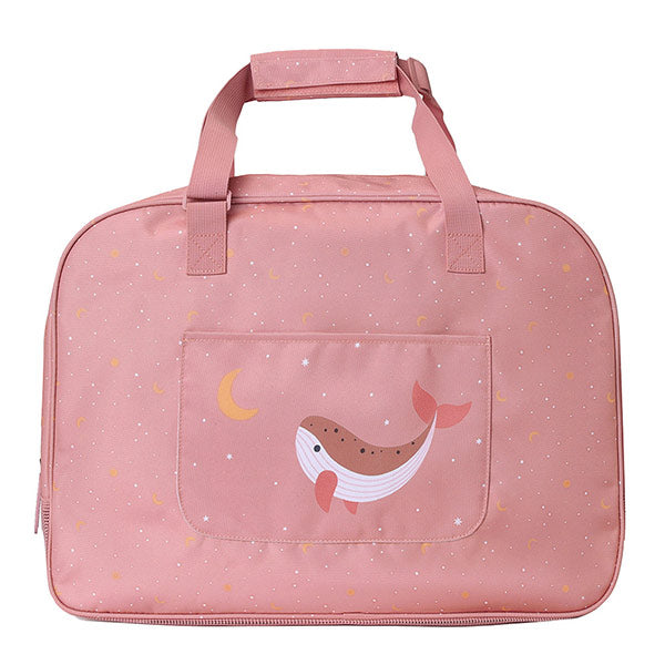 Bolso Playa con Rejilla Antiarena Whale Pink Monneka