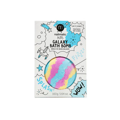 Bomba Baño Nailmatic Galaxy Azul Amarillo Rosa